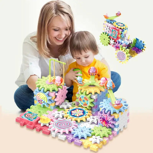 Blockzyâ˘ď¸ DIY Electric Gear Building Block (101 Pieces)